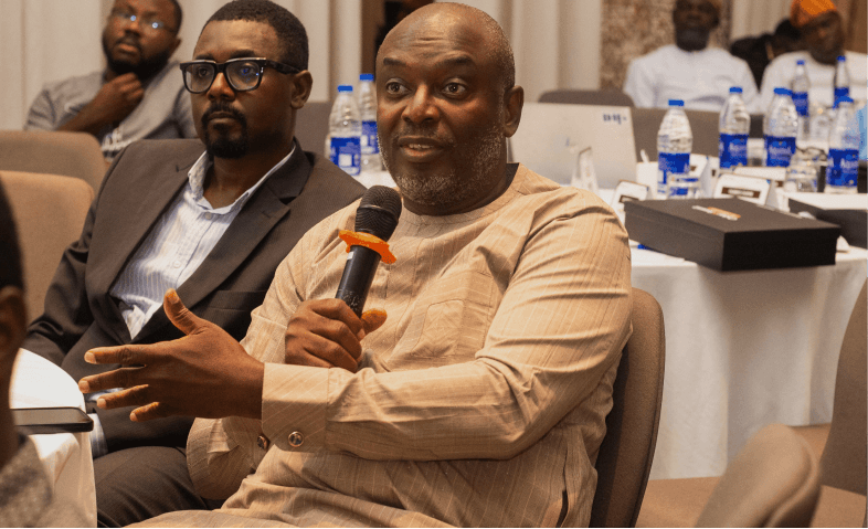 Speaker addressing the audience at DigitalX Summit